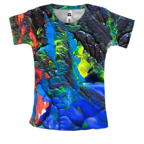 Жіноча 3D футболка Multicolor abstraction 2