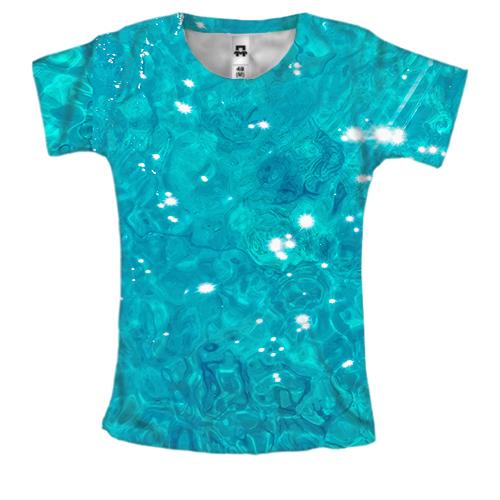 Жіноча 3D футболка Water pattern.