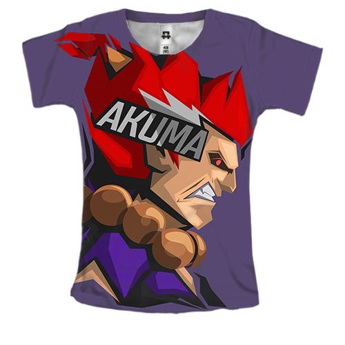 Женская 3D футболка Akuma