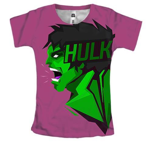 Женская 3D футболка Hulk