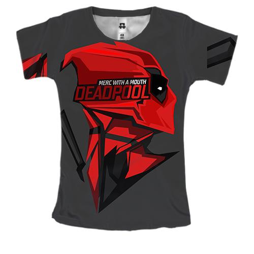 Женская 3D футболка DEADPOOL