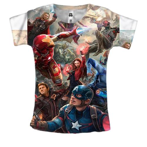 Жіноча 3D футболка Avengers