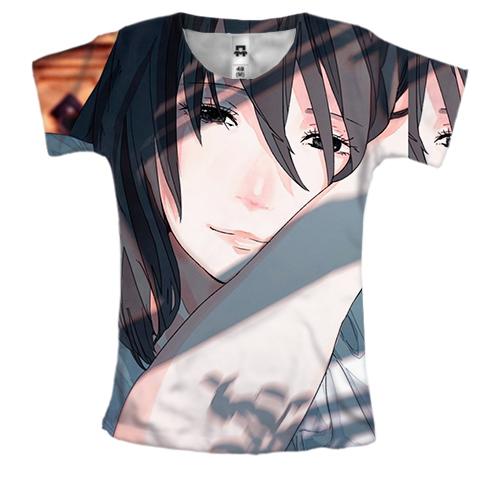 Жіноча 3D футболка Anime girl