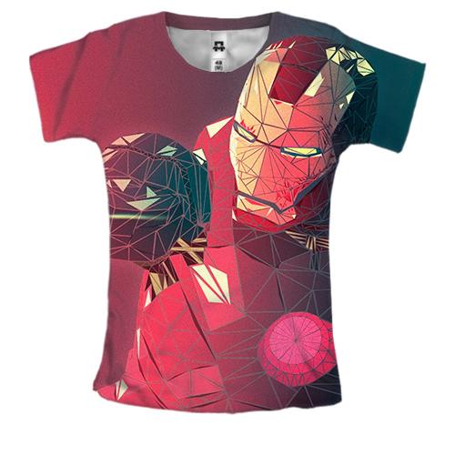 Жіноча 3D футболка Iron man attacks