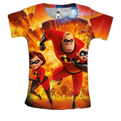 Женская 3D футболка The Incredibles