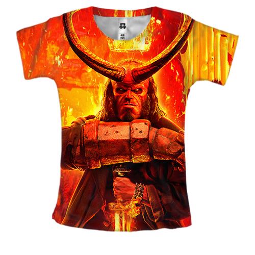 Жіноча 3D футболка HELLBOY