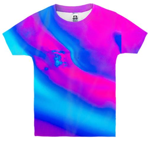 Детская 3D футболка Neon streaks