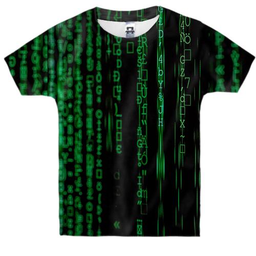 Детская 3D футболка Matrix pattern