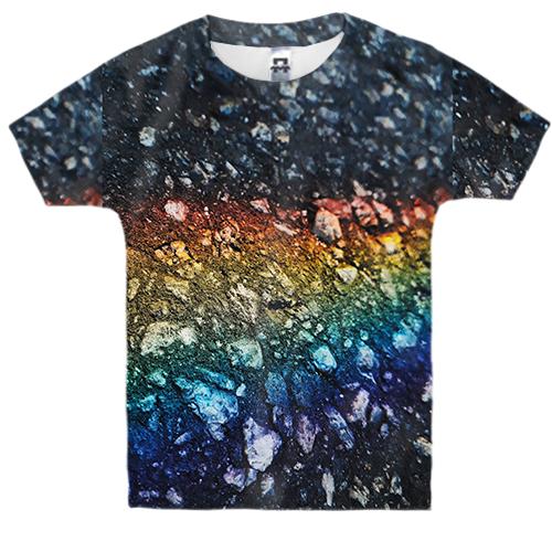 Дитяча 3D футболка Rainbow drops