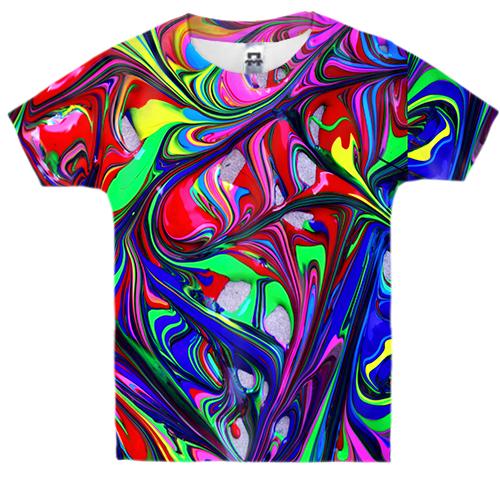 Детская 3D футболка Multicolor abstraction
