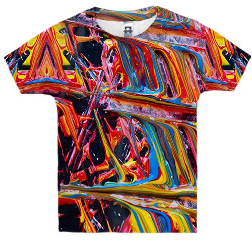 Детская 3D футболка Multicolor abstraction 3