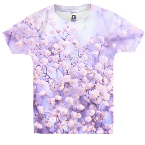 Дитяча 3D футболка Cute pink flowers