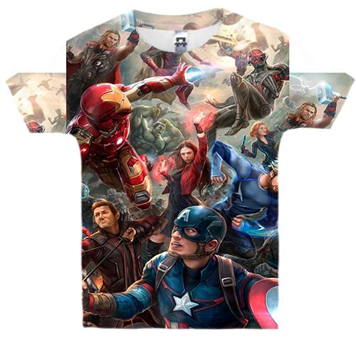 Детская 3D футболка Avengers