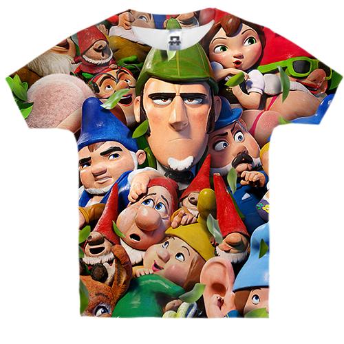 Детская 3D футболка Sherlock Gnomes