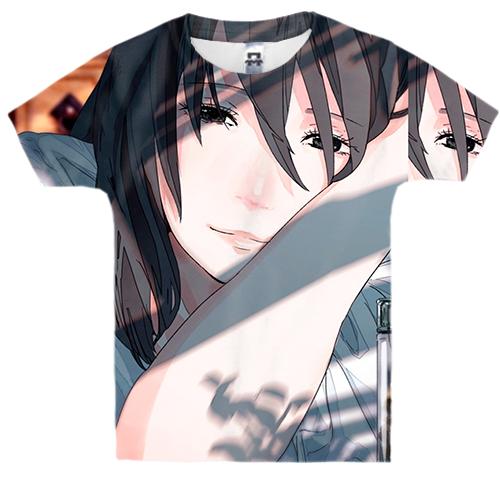 Детская 3D футболка Anime girl