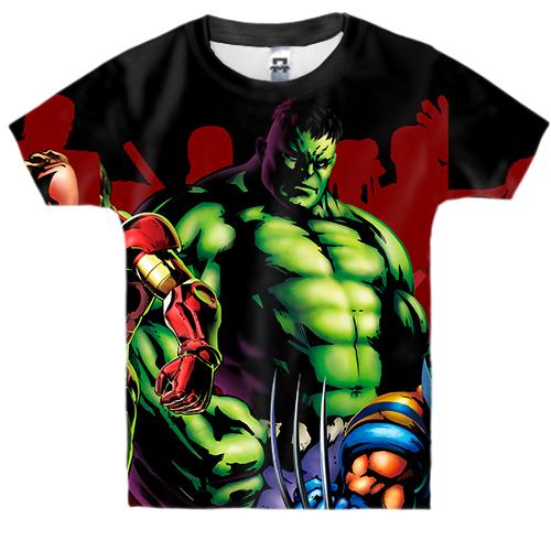 Дитяча 3D футболка Avangers comics