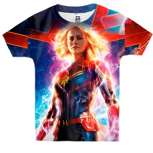 Детская 3D футболка Captain Marvel
