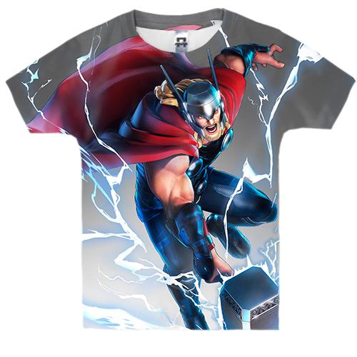 Детская 3D футболка Thor god
