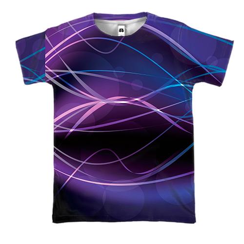 3D футболка Multicolor abstraction.