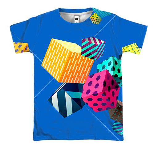 3D футболка Cubes abstraction