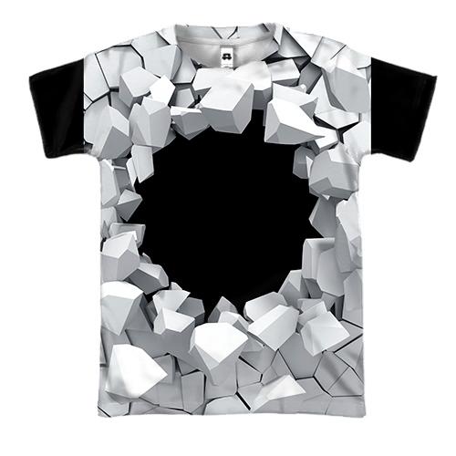 3D футболка  Black hole