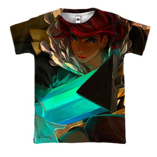 3D футболка Girl with sword