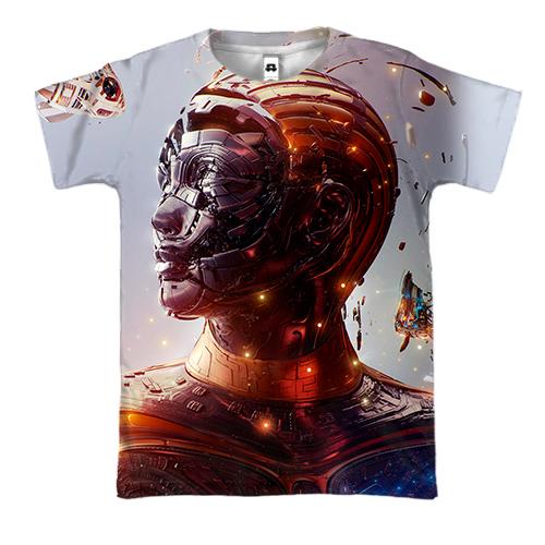 3D футболка Robot woman