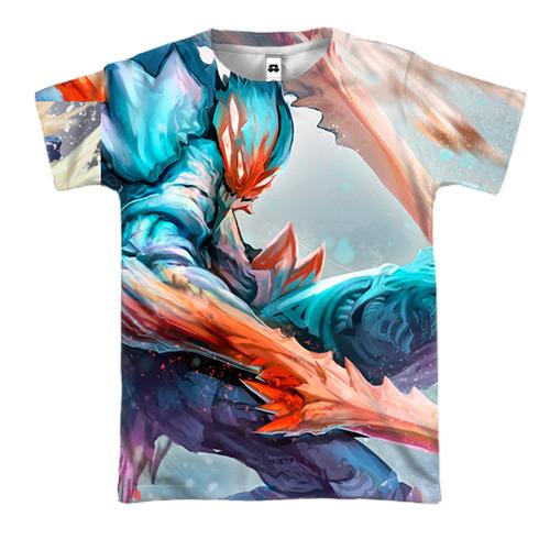 3D футболка  Multi-colored creation