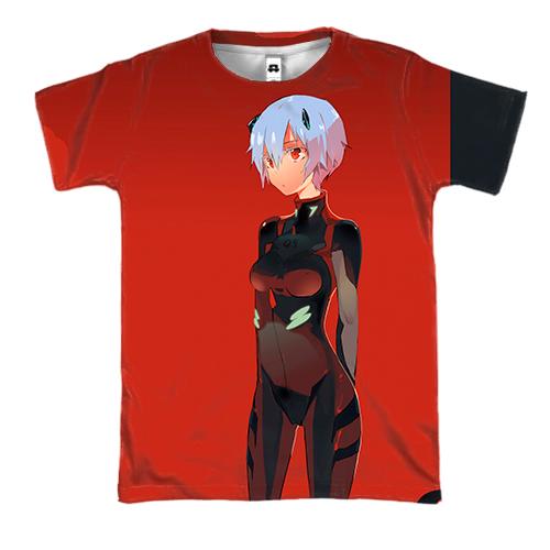 3D футболка Red and black anime girls