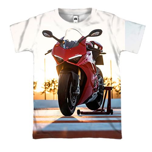 3D футболка Red motorcycle