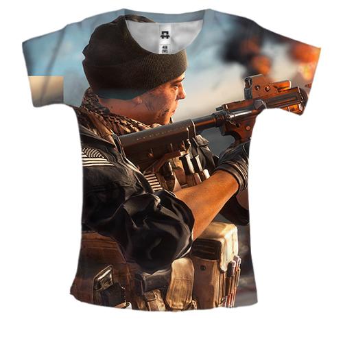 Женская 3D футболка Battlefield 4