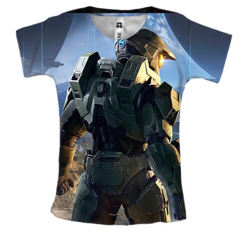 Жіноча 3D футболка Halo Infinite.