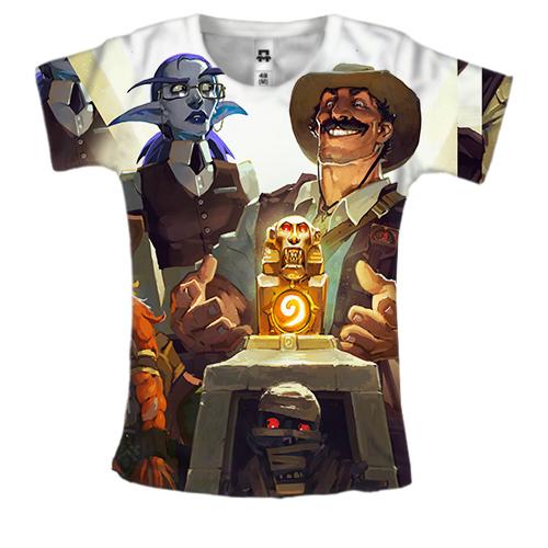 Женская 3D футболка The league of explorers