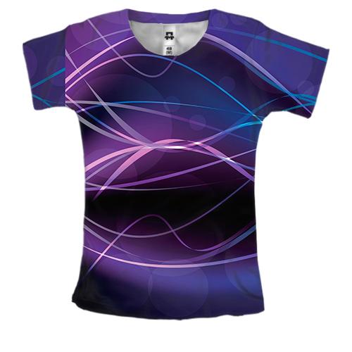 Женская 3D футболка Multicolor abstraction.