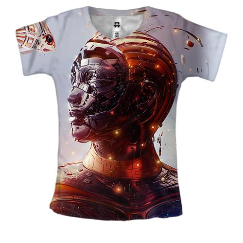 Жіноча 3D футболка Robot woman