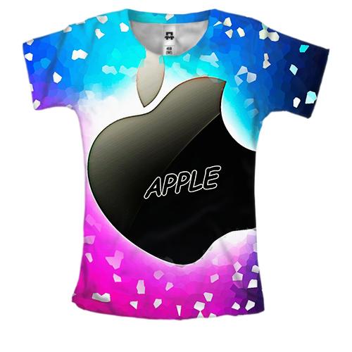 Женская 3D футболка Black Apple
