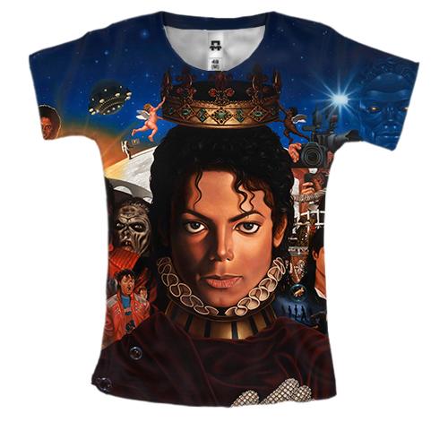 Жіноча 3D футболка Michael Jackson