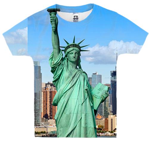 Детская 3D футболка The Statue of Liberty