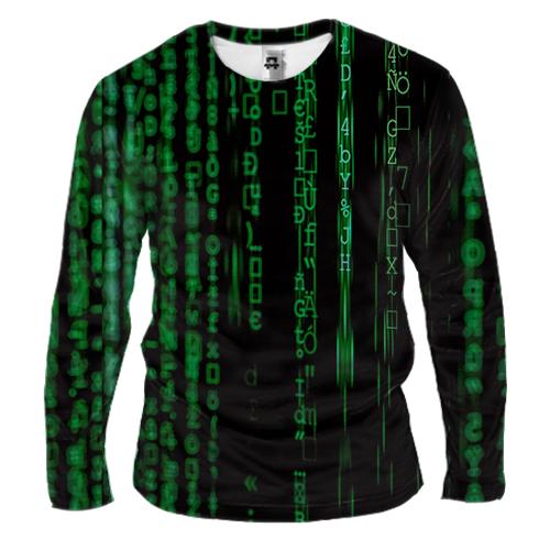 Мужской 3D лонгслив Matrix pattern