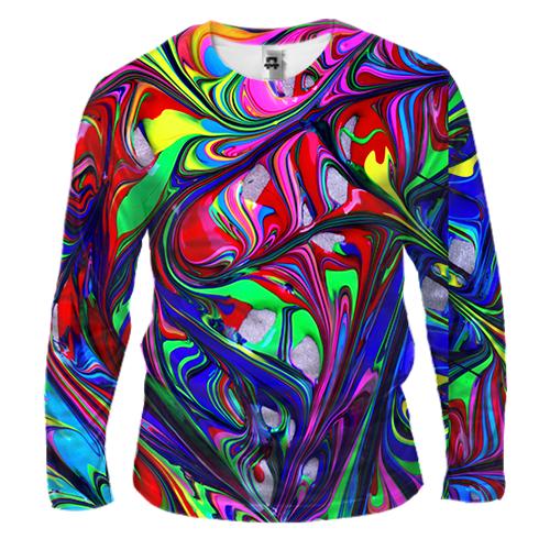 Чоловічий 3D лонгслів Multicolor abstraction