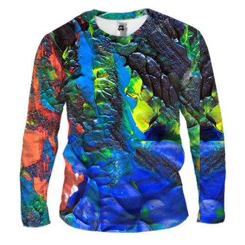 Чоловічий 3D лонгслів Multicolor abstraction 2