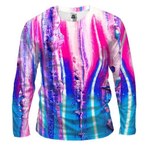 Чоловічий 3D лонгслів Multicolor abstraction 4