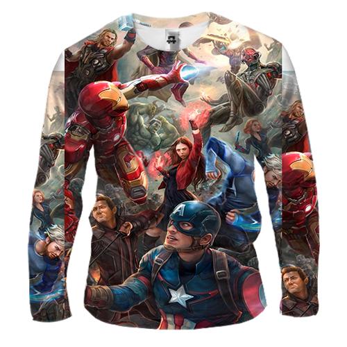 Чоловічий 3D лонгслів Avengers
