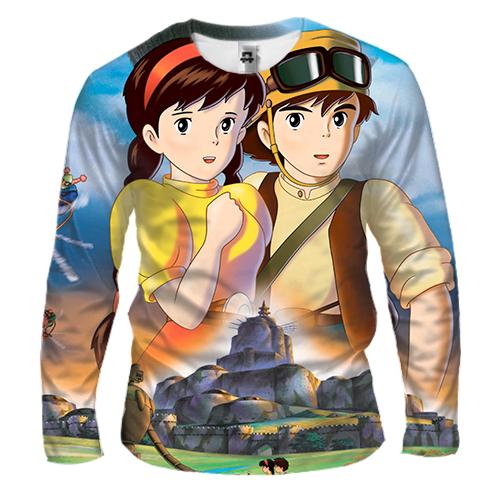 Мужской 3D лонгслив Anime boy and girl