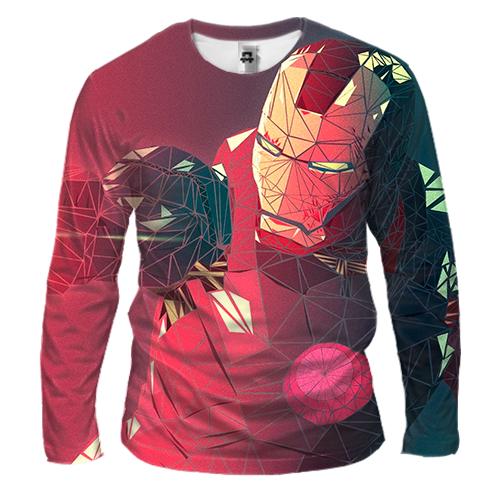 Чоловічий 3D лонгслів Iron man attacks