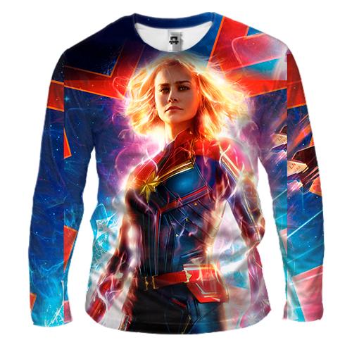 Чоловічий 3D лонгслів Captain Marvel