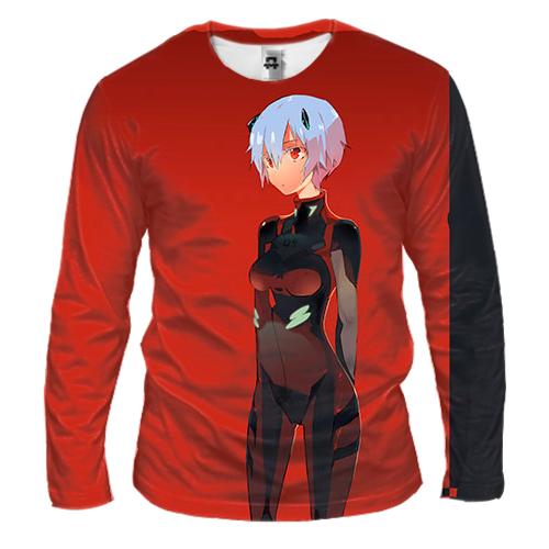 Мужской 3D лонгслив Red and black anime girls