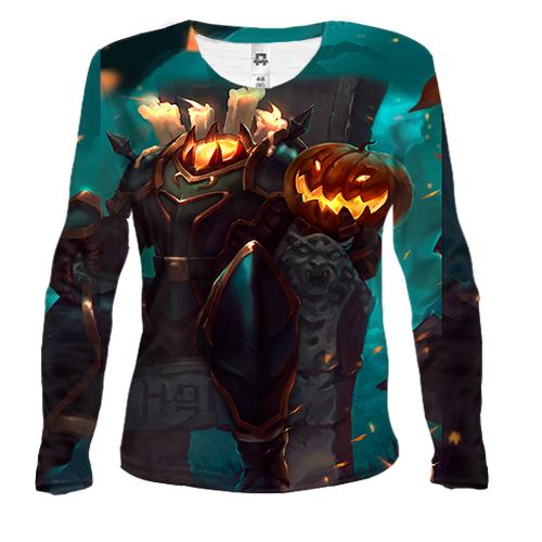 Женский 3D лонгслив Headless horseman