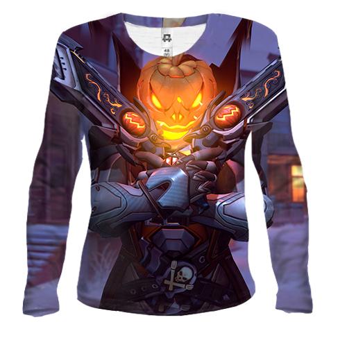Жіночий 3D лонгслів Halloween warrior