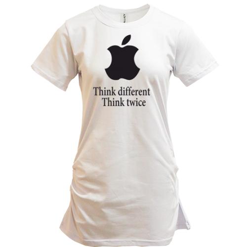 Подовжена футболка Apple - Think twice
